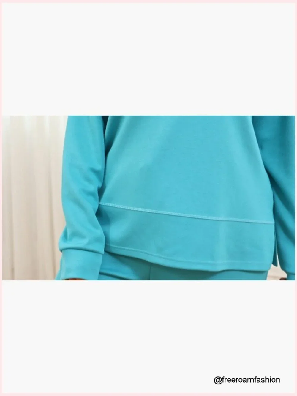 2 Piece Lounge Set Side Slit Tunic Wide Leg Sweatsuit S-3XL
